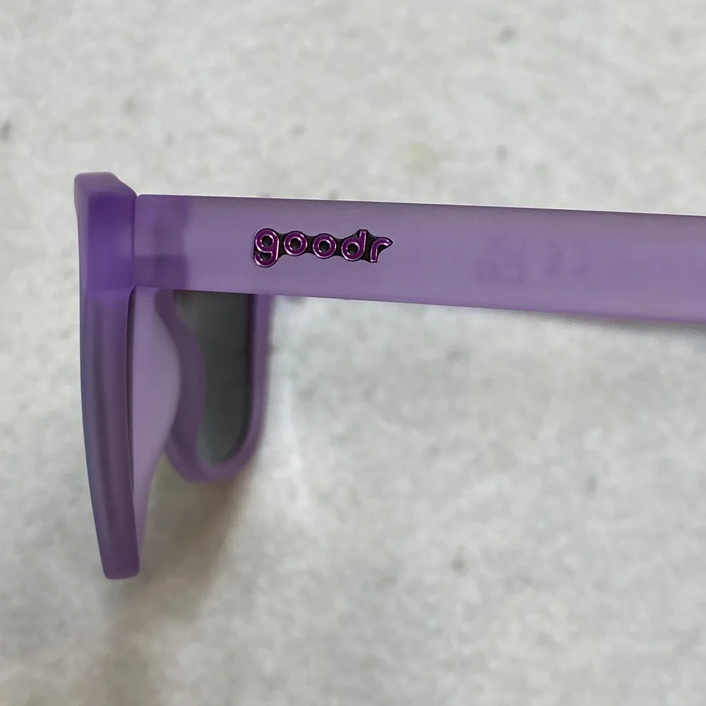 Goodr Lilac It Like That Sunglasses Unisex OS Purple Matte Green Mirrored OG